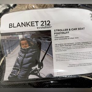 7 A.M. Enfant Blanket 212 Evolution Stroller Footmuff - Black